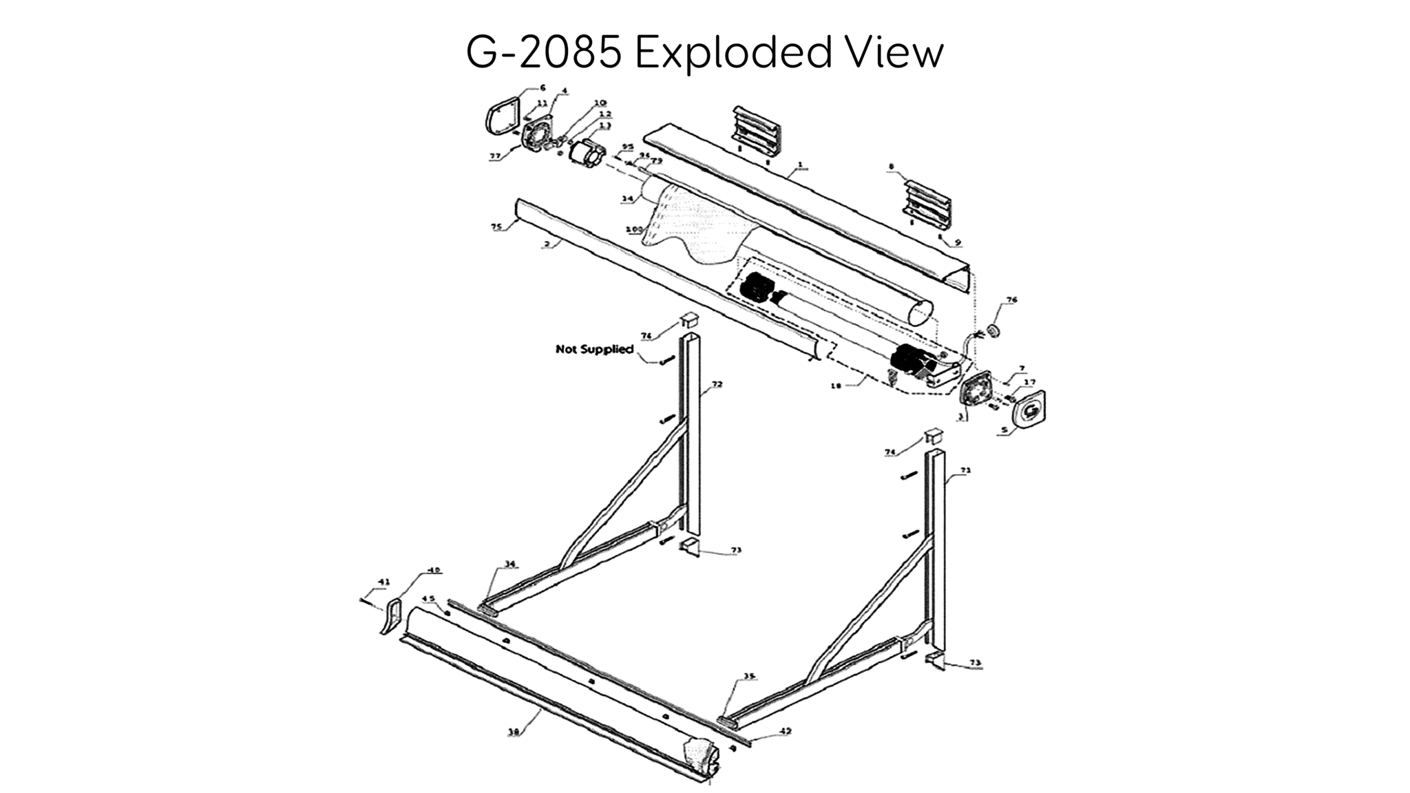 G 2085 Diagram Girard RV Awnings Girard Systems