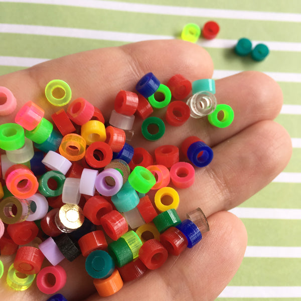 Tiny Acrylic Charms Set / 55 Pieces, 10mm