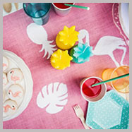 flamingo party tableware