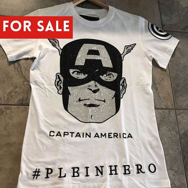 philipp plein captain america t shirt