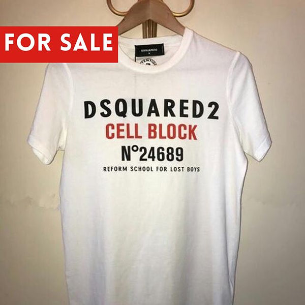 dsquared2 block logo t shirt