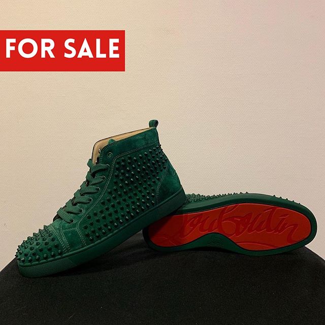 green louboutin sneakers