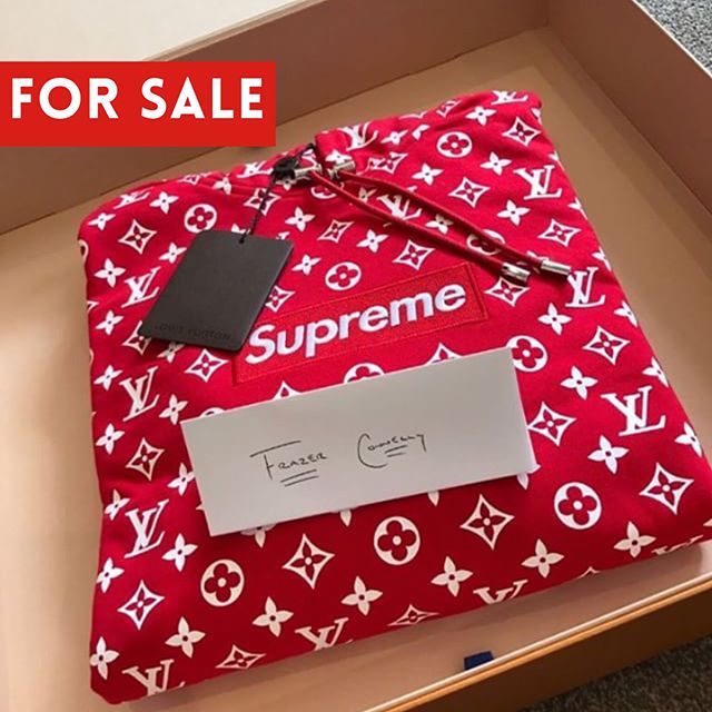 supreme louis vuitton friends and family hoodie