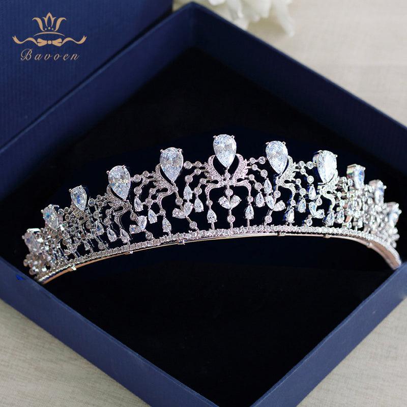 Evening Pearls Crowns Wedding Tiara