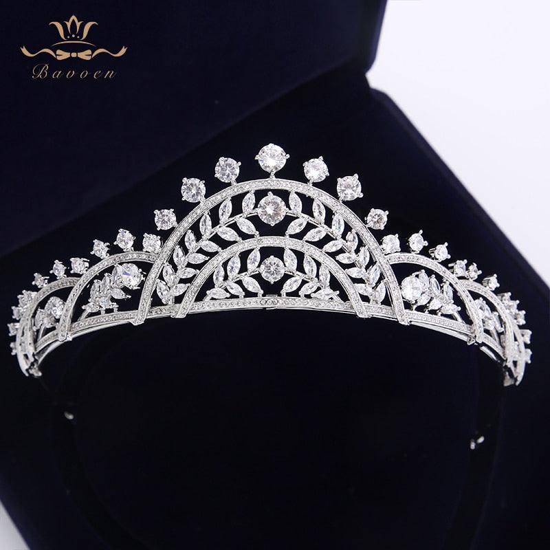 Plated Crystal Crowns  Zircon Brides Tiara