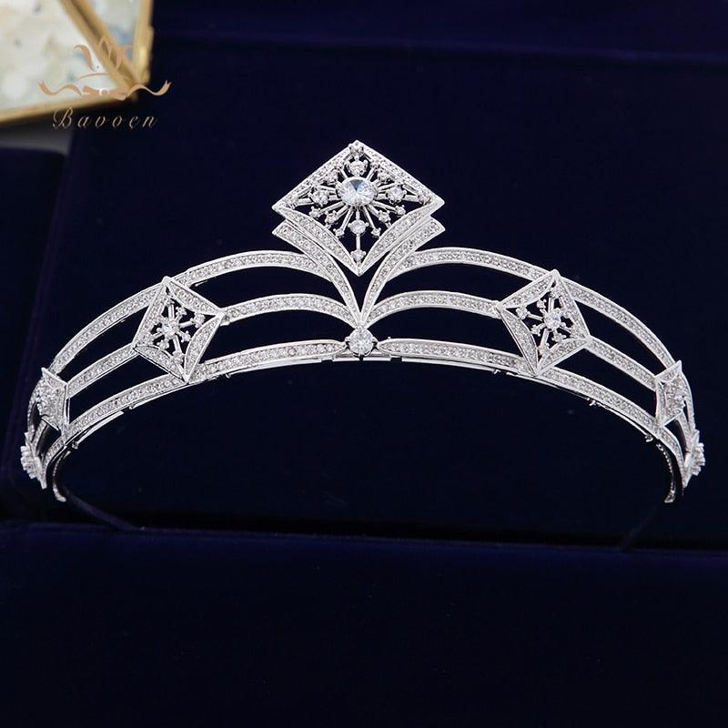 Royal Silver Crystal  Wedding Hair Accessories