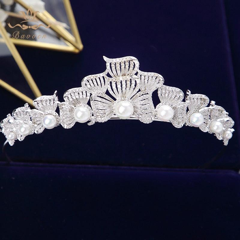 Royal Sparkling Zircon  Wedding Hair Tiara