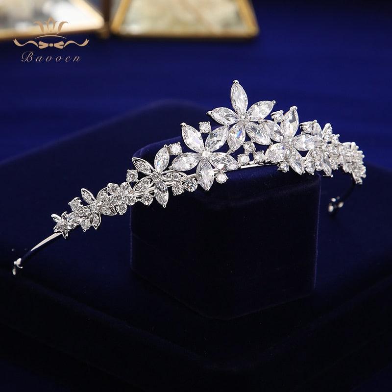 European Sparkling Full Zircon Bridal Tiaras