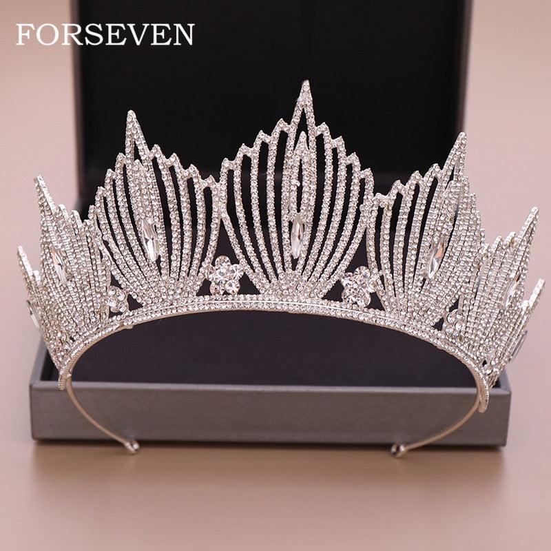 Luxurious Rhinestone Wedding Bridal Crown  Crystal Tiara