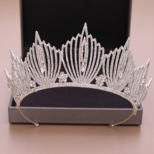 Luxurious Rhinestone Wedding Bridal Crown  Crystal Tiara