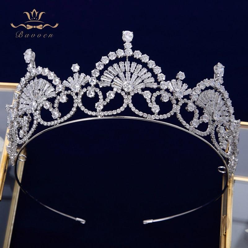 Royal Zircon Crystal Wedding Bridal Tiara