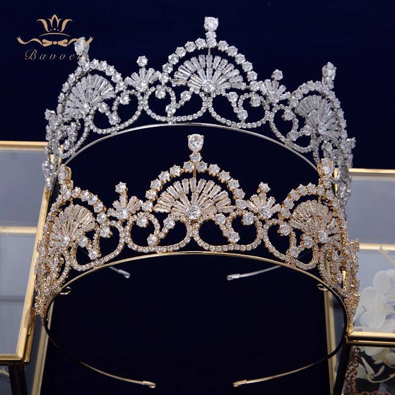 Royal Zircon Crystal Wedding Bridal Tiara