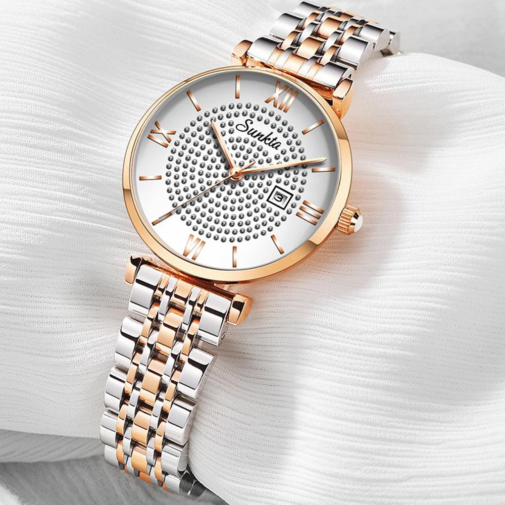 Luxury Steel Women's Wrist Watch