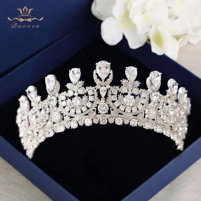 Sparkling Plated Crystals Zircon Tiara