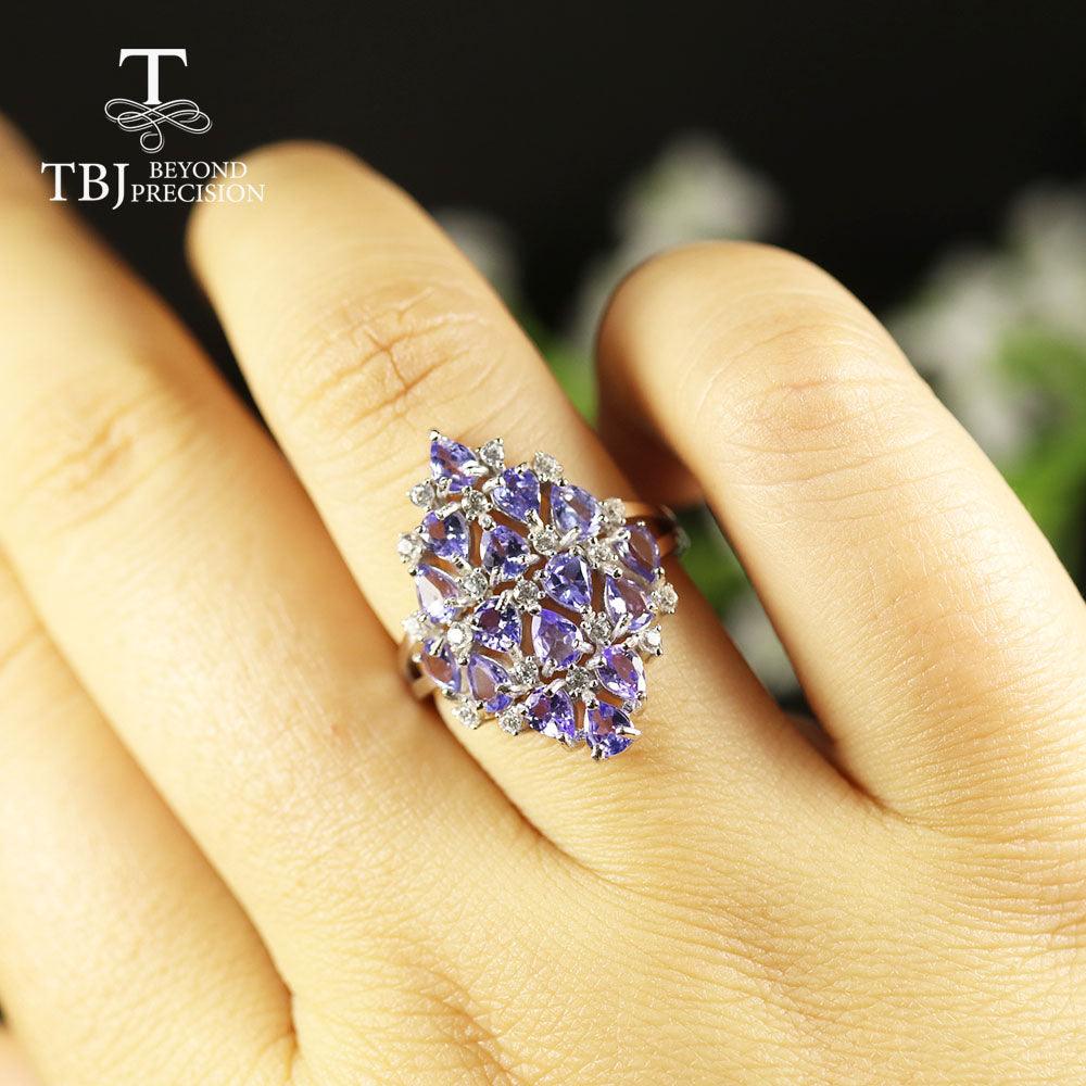 Natural Tanzanite Natural Precious Gemstone Ring