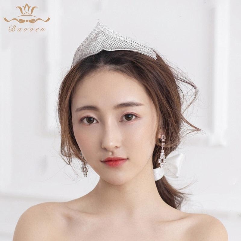 Luxurious Elegant Sparkling Zircon Tiara