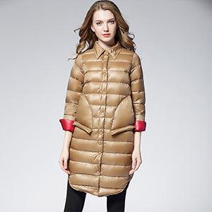 Long Overcoat Slim Solid Winter Coat