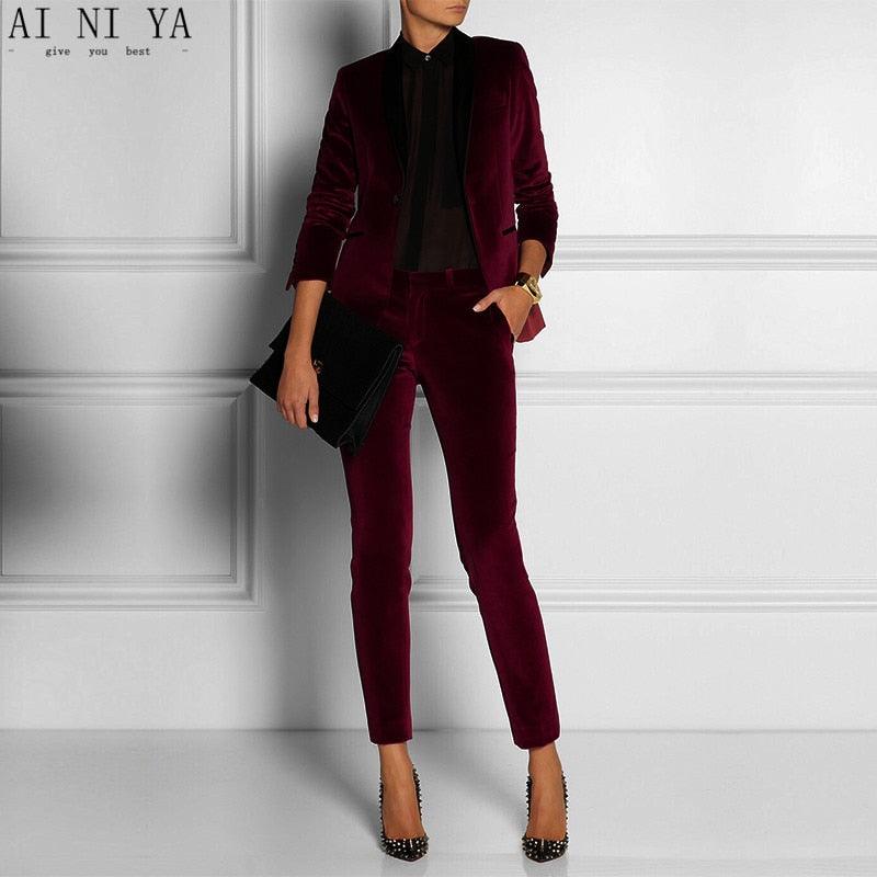 ladies cocktail pant suits