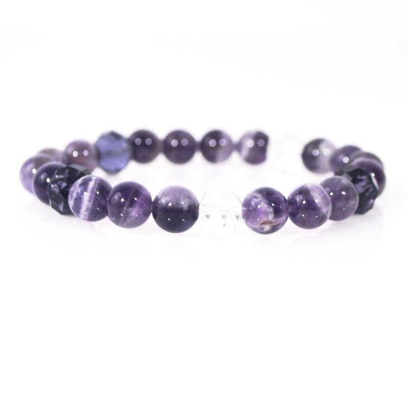 Genuine Amethyst Gemstone Beaded Women's Bracelets