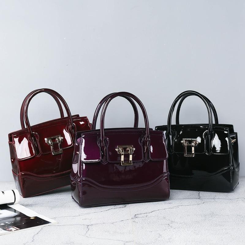 Glossy Patent Leather Handbags