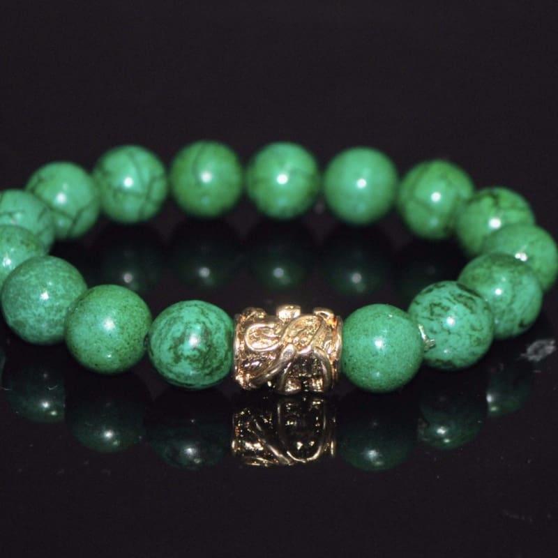 Green Turquoise Rose Gold Ascent Bracelets