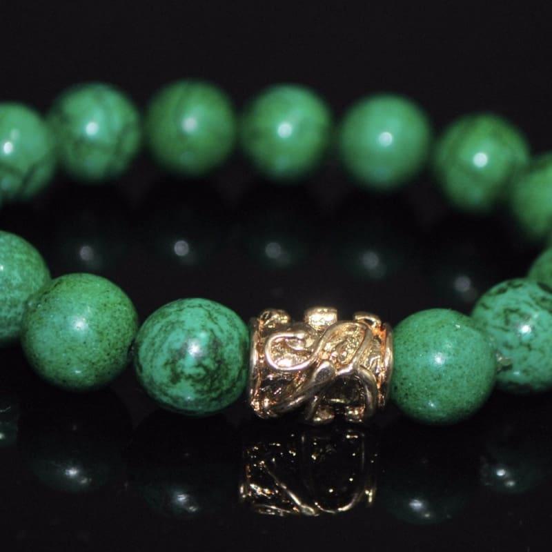 Green Turquoise Rose Gold Ascent Bracelets