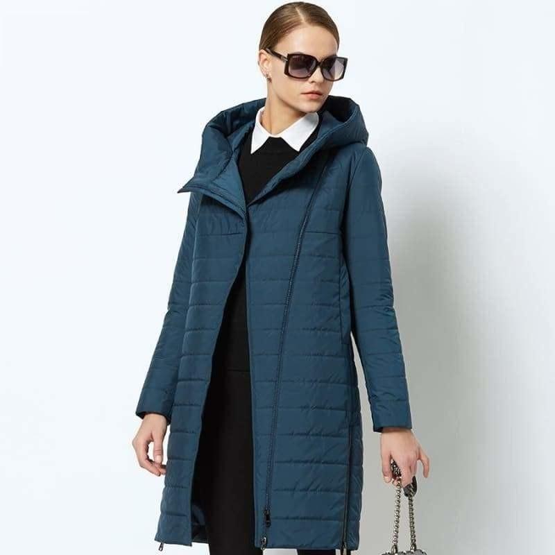 High-quality Thin Cotton Padded Women's Warm Parka Coat