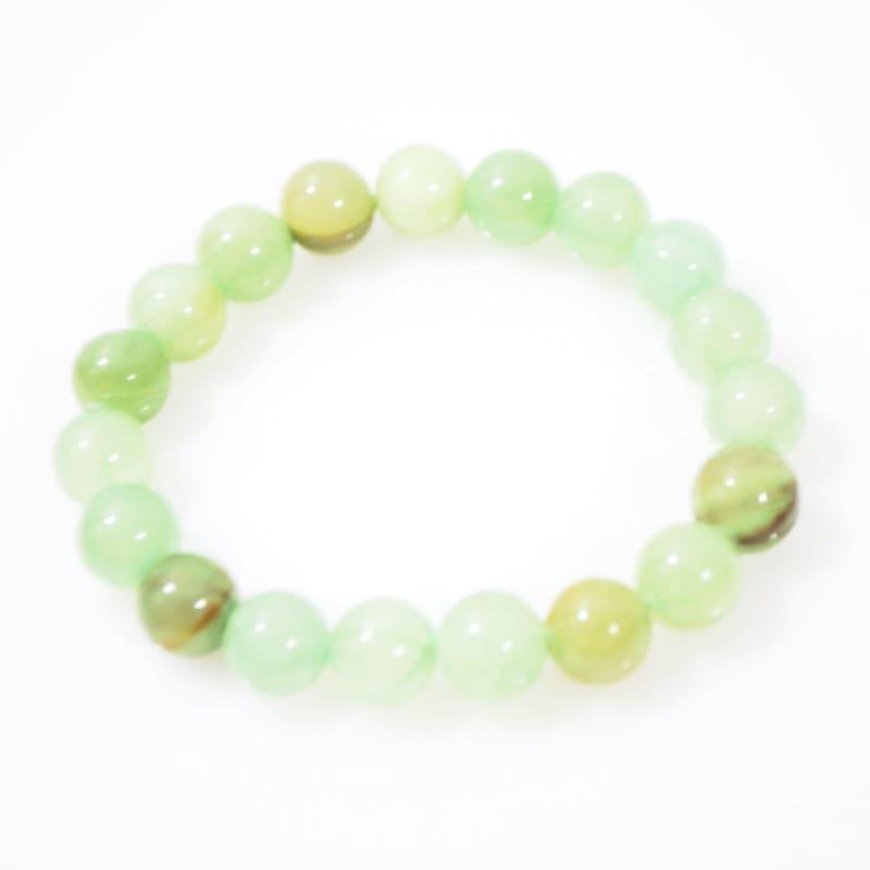 Jungle Green Natural Jade Unisex Men's Bracelets