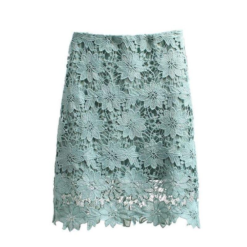 Lace Summer High Waist Mini Skirt