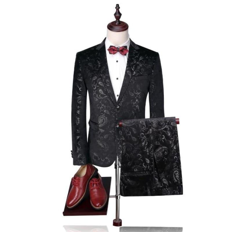 Luxury Tuxedo Wedding Suits Velvet Tuxedo Jacket Suits