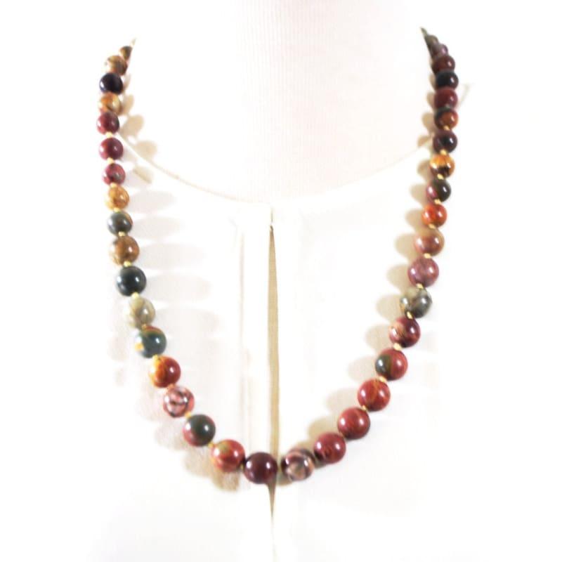 Picasso Jasper Graduated Handmade Necklace