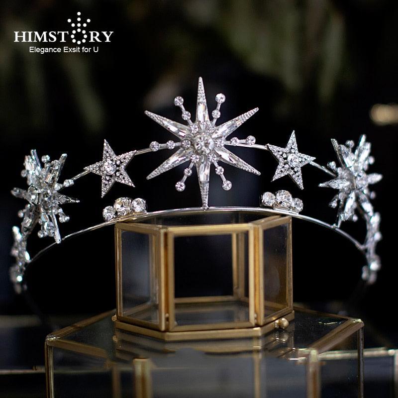 Crystal Star Bridal Wedding Tiara