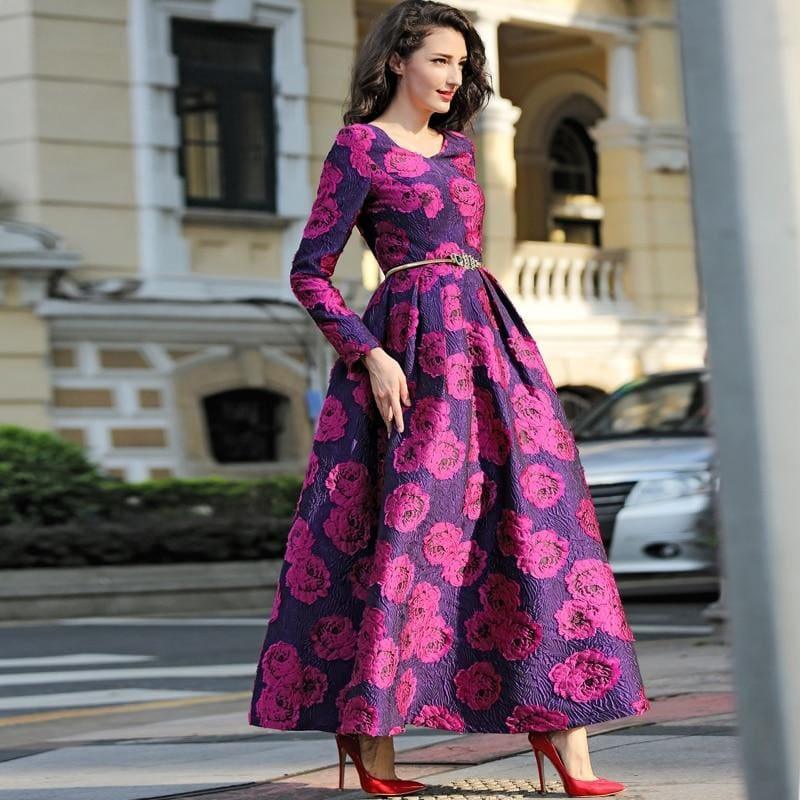 fuchsia purple dress