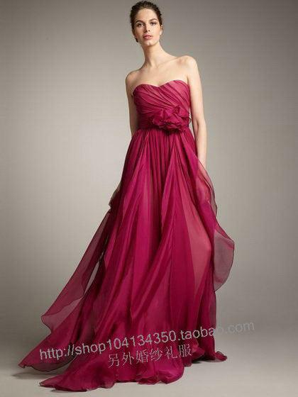 Sleeves Elegant Bridesmaid Wedding Formal Dress