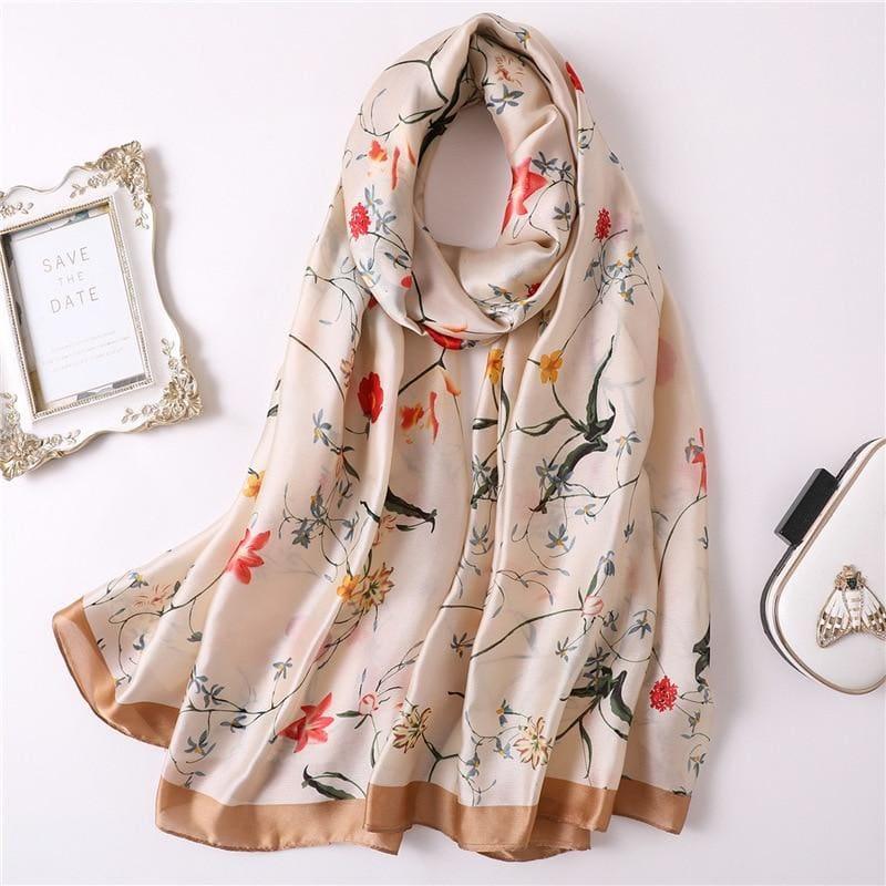 Shawls Print Silk Scarf