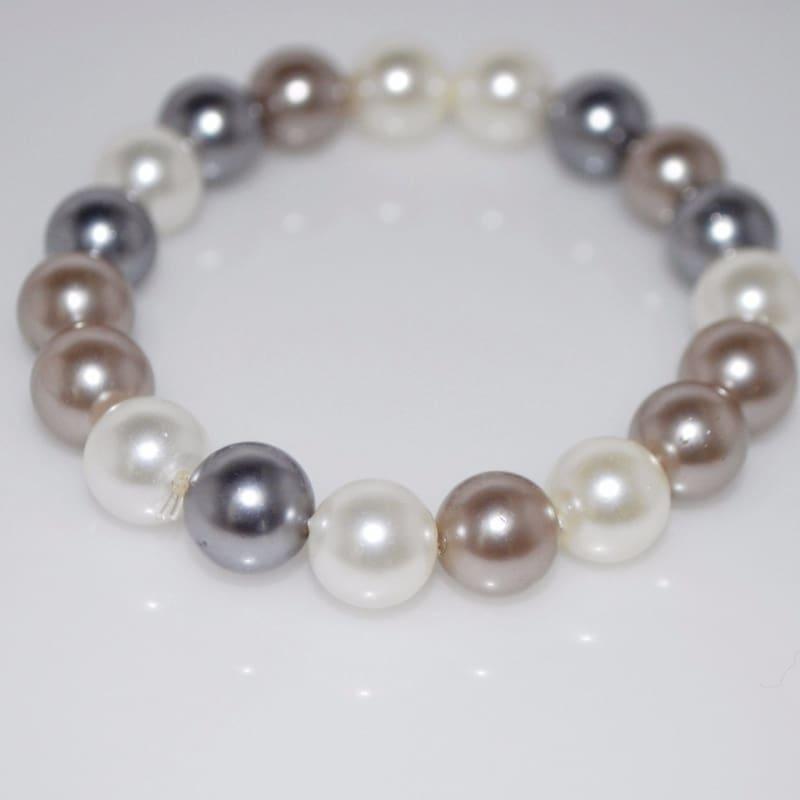 Two Tone Shell Women's Beaded Bracelets