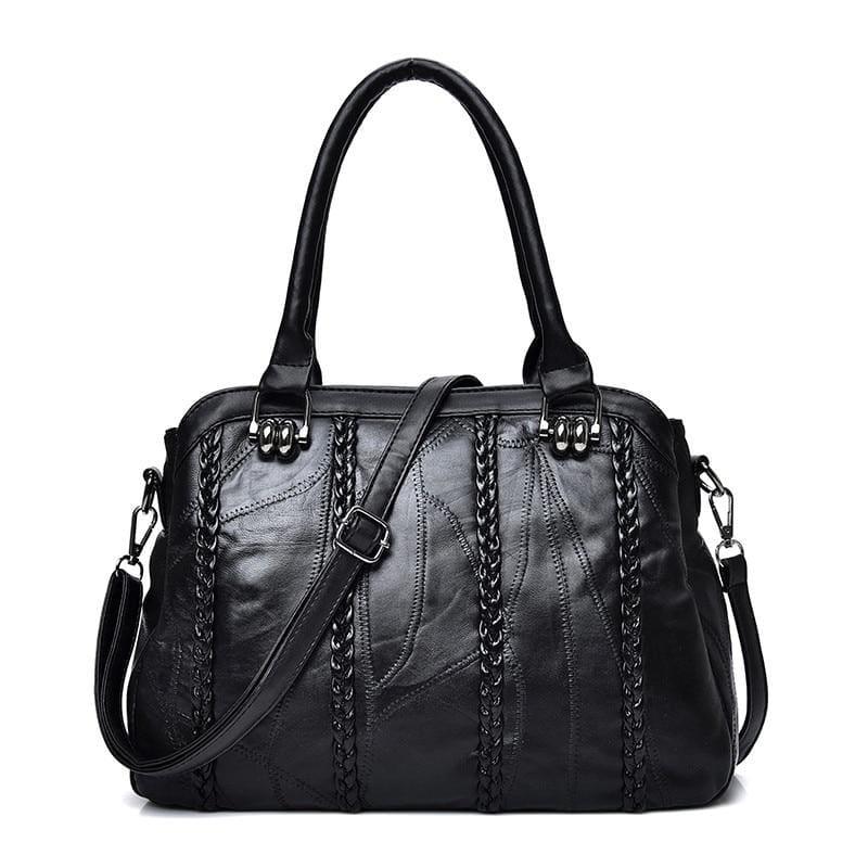 Weave Fashion Genuine Leather Sheepskin WomenHand Bag