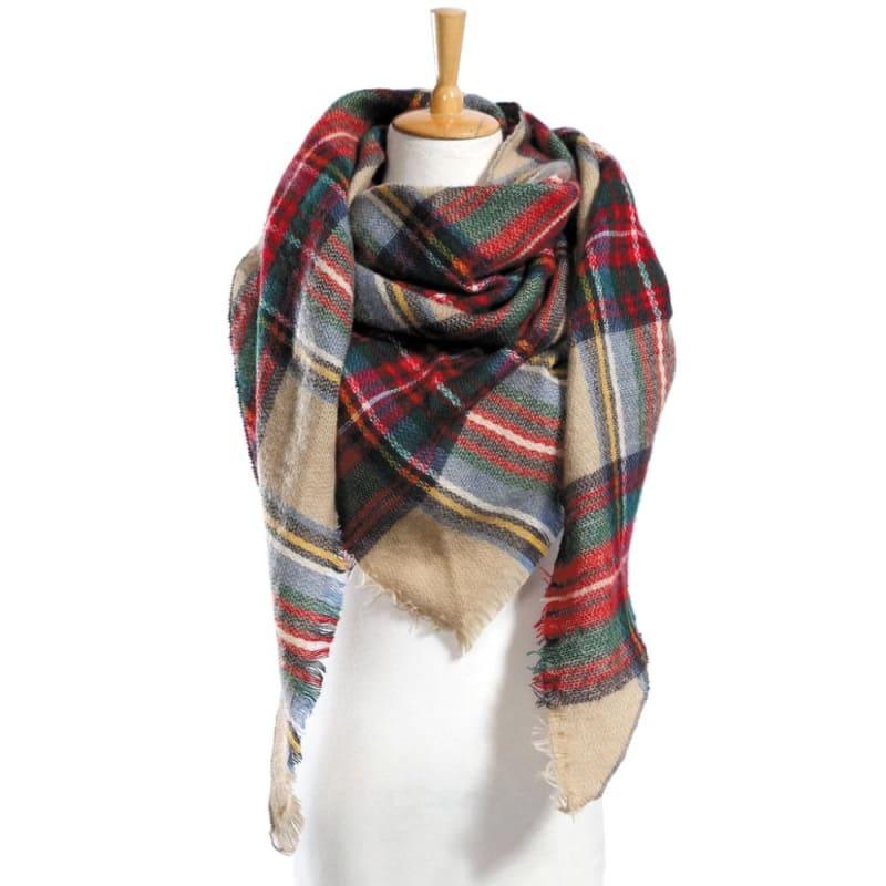 womens plaid scarf