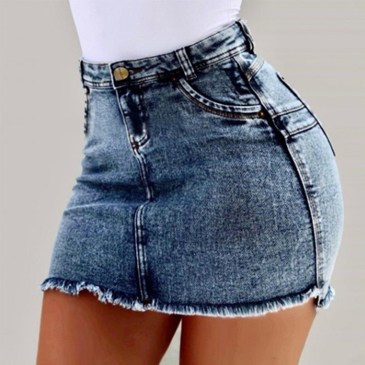 Sexy Bag Hip Denim Skirt Shodg