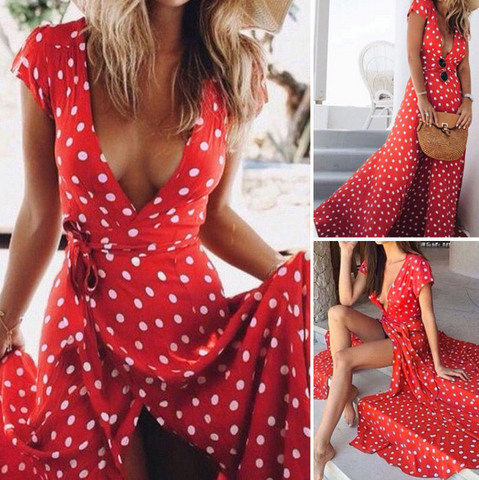 Design Red Plaid Short Sleeve Dress