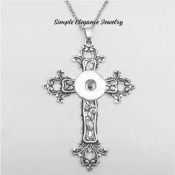 Filigree Cross Snap Necklace