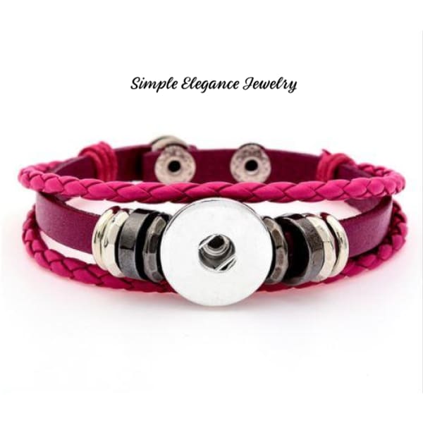 Single Snap Bracelet-Leather-8 Colors To Choose From- Simple Ele