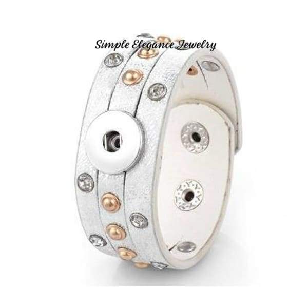 Triple Split-Silver Single Snap Bracelet