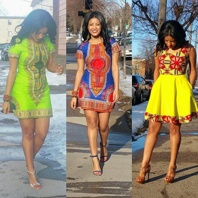Dashiki African Print Dress – RuvaAfricWear
