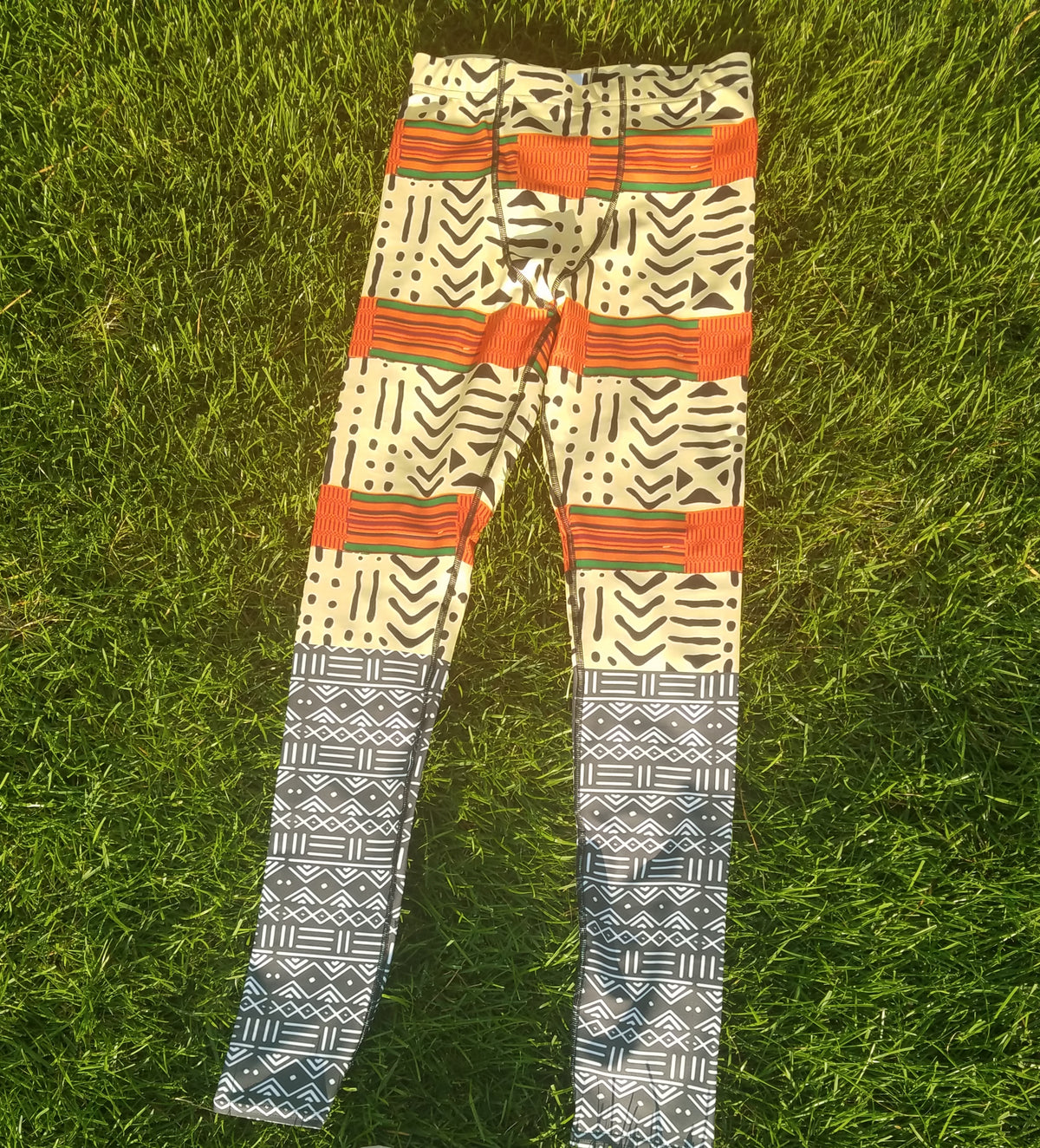 Men's Kente Fitness Leggings - RuvaAfricWear