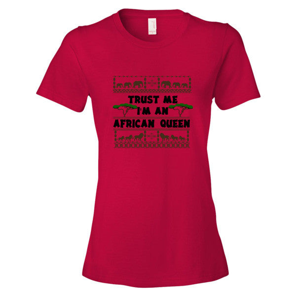 Estimar tornado halcón Trust Me I'm An African Queen Women's short sleeve T-shirt - RuvaAfricWear