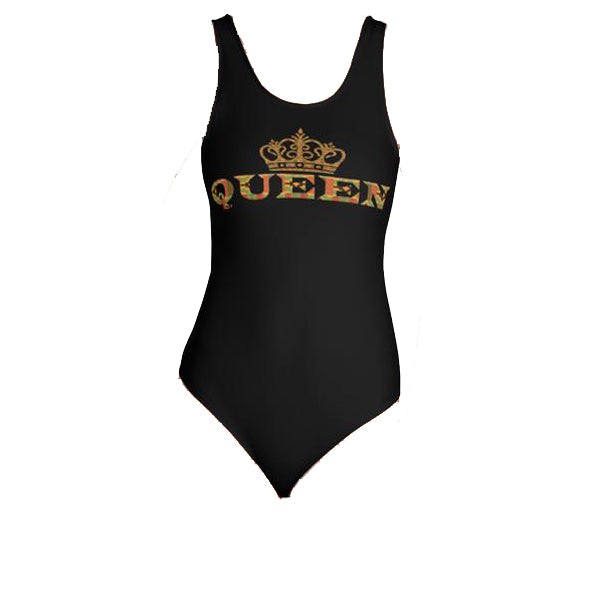 Queen Kente Print One-Piece Swimsuit - RuvaAfricWear
