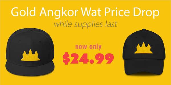 Gold Angkor Wat Hats Snapbacks Caps Price Drop Now Only $24.99