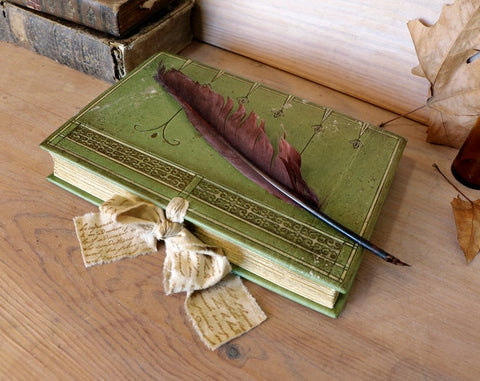 Romantic leather journal