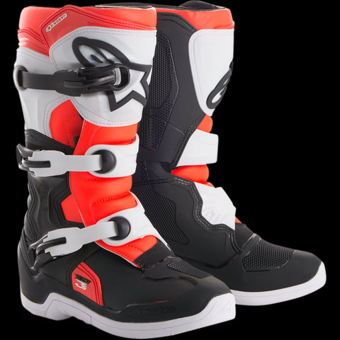 bouw Koopje Meter Alpinestars Tech 3S Youth Boots - Black/White/Red - Size 6 – SVS Powersports